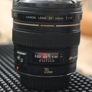 Canon 20/2.8 USM EF 20MM 20 功能正常 鏡片通透 三個月保養 （for 1D 1D2 1DII 1D...