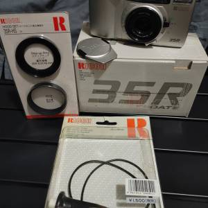 少有 Ricoh 理光 MF-1 35R DATE，35毫米菲林相機連原廠遮光罩，擴充接環，快門繩，...