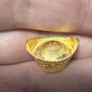 周大福 足金 金元寶 重1錢3厘 $4890