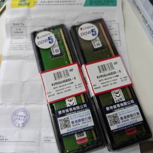 Kingston Value DDR5 8GB 5600MHz RAM X2