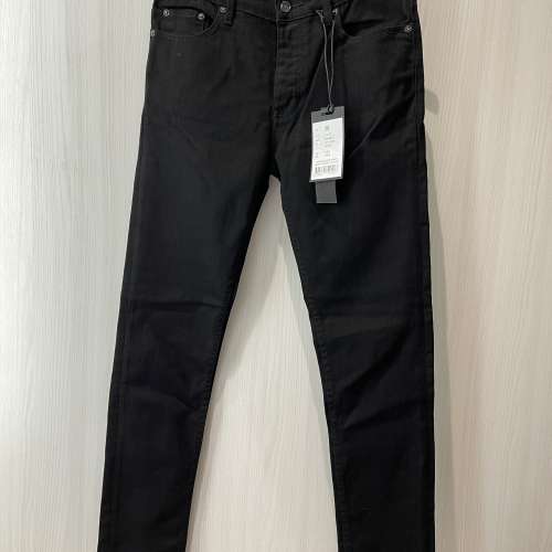 瑞典 D.I.G Denim Men's Jeans 30"腰 Slim Cut 男裝全黑修身牛仔褲