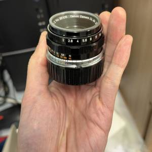 Canon 35mm f/2  LTM經典旁軸手動鏡頭