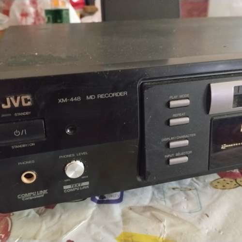 JVC XM448 BK MD 機，7成新，有花。