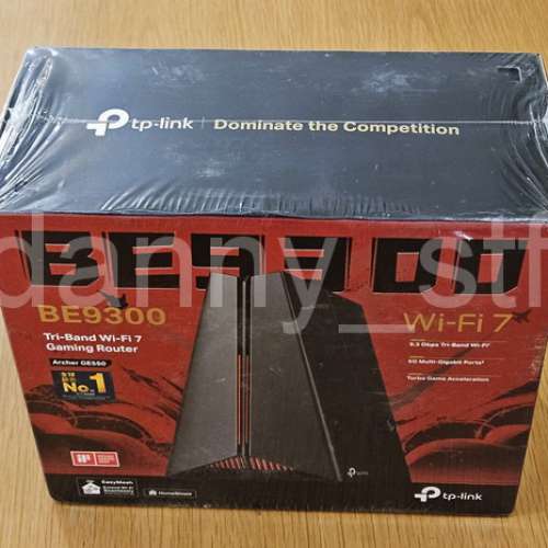 全新港行 TP-Link Archer GE550 BE9300 三頻 Wi-Fi 7 電競路由器 支援5G光纖寬頻(保...