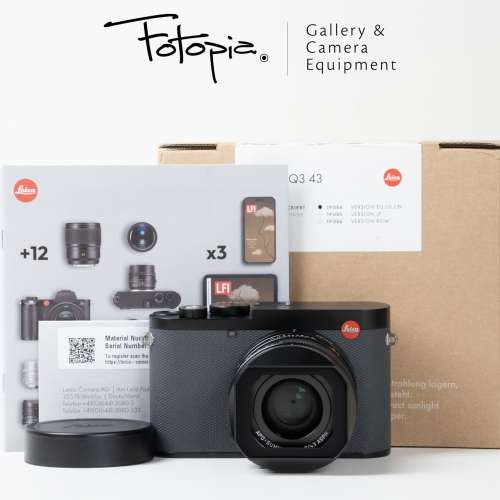 || Leica Q3 43 - Black / 19084, Mint with full packing ||