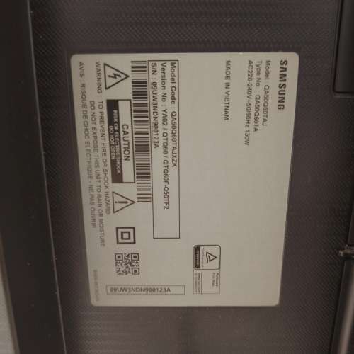 Samsung 三星 50吋 Q60T QLED 4K 智能電視 (2020) QA50Q60TAJXZK