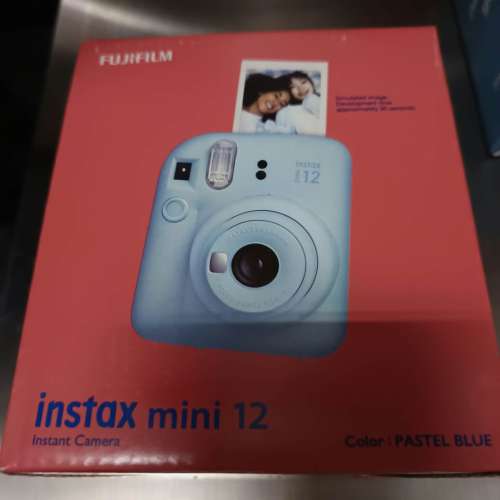 Fujifilm Instax Mini 12 即影即有相機+ camera case + instant film 10 sheets