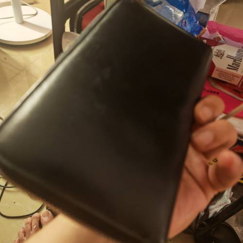 正品fendi小牛皮長型拉鏈銀包