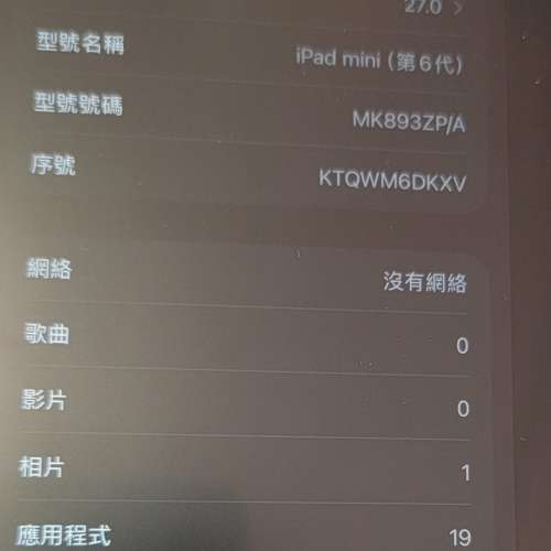 Ipad mini 6 64GB sim卡ver