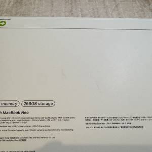 全新Macbook Neo 8GB/256GB