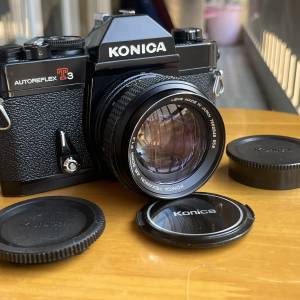 Konica T3N black body+AR 50mm f/1.4 AE f16版本