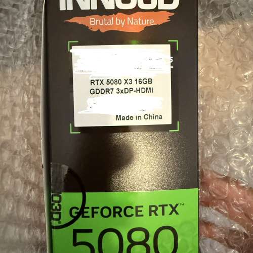 Inno3D GeForce RTX 5080 X3 (non-OC 2-slot) 16GB GDDR7