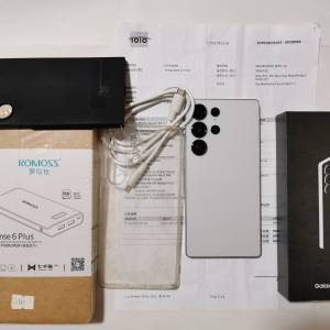 有單, 香港行貨,白色 samsung s25 ultra s25u 512GB 雙卡雙待 dual sim, 全套齊