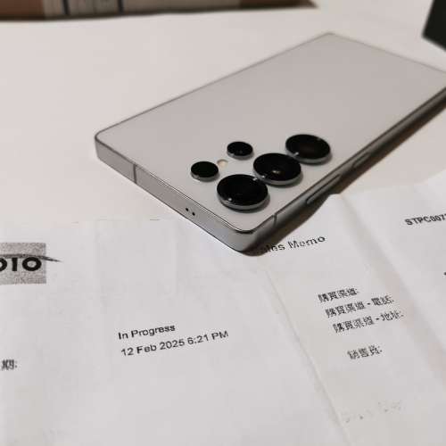 有單, 香港行貨,白色 samsung s25 ultra s25u 512GB 雙卡雙待 dual sim, 全套齊