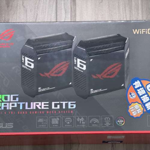 ASUS ROG Rapture GT6 Tri-Band Gaming Mesh System *NEW*  1件 三頻 全新