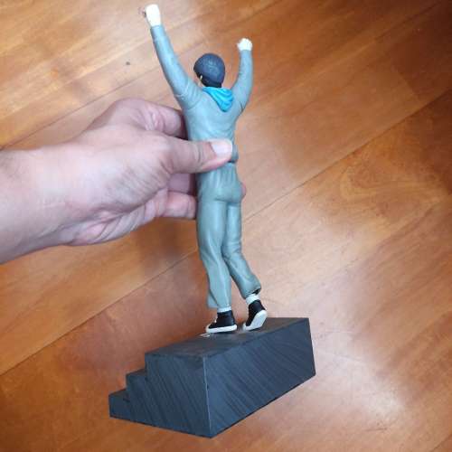27cm高(經典「Rocky Steps」費城美術博物館洛奇跑步場景) Rocky Balboa Figure 200...