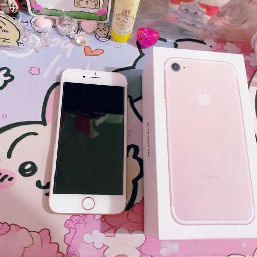 ♡日本版 iphone 7☆Rose Gold 玫瑰金粉紅色 靚機、已停產。☆ 32GB ☆ 100% 日本...