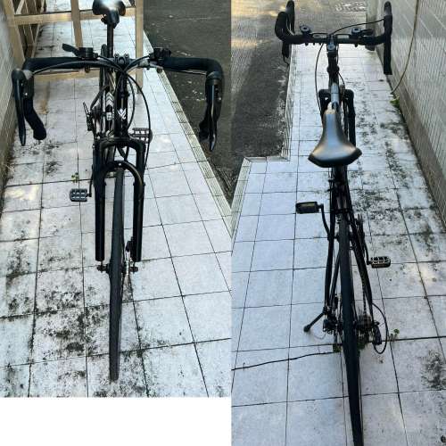 代友出售 淘寶 黑色 21波 碟煞 公路車 (請看內文 ), 賣一對車輪送車架 HK$150.00