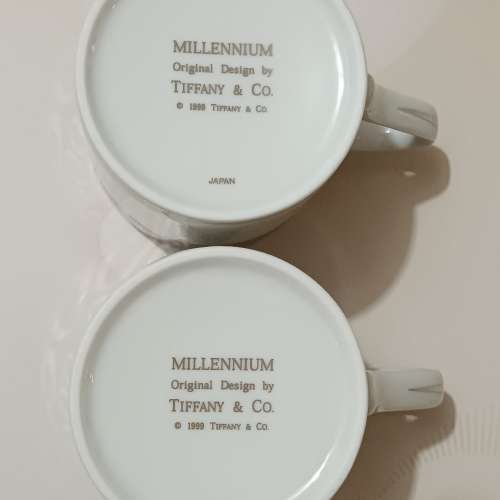 全新 MILLENNIUM Tea/Coffee Mug/Cup  千禧年紀念杯 壹對 (Original Design by TIF...