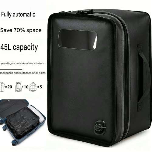 【行李箱直接大一倍!】免手動、Type-C 電動抽氣真空壓縮袋|出差旅行必備!Vacuum co...