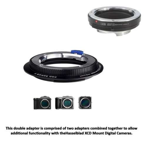 Lens Mount Double Adapter, Sony A And Leica M To Hasselblad XCD 組合金屬接環