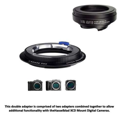 Lens Mount Double Adapter, M42 And Leica M o Hasselblad XCD 組合金屬接環