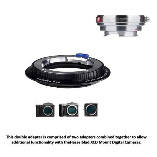 Lens Mount Double Adapter, Pentax K And Leica M To Hasselblad XCD  - Brass 組...