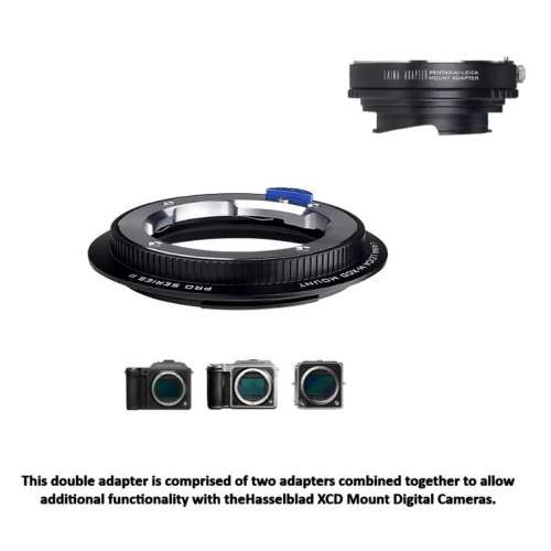 Lens Mount Double Adapter, Pentax K  And Leica M To Hasselblad XCD Mount