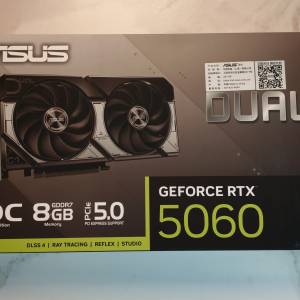 ASUS Dual GeForce RTX 5060 8GB GDDR7 OC Edition 顯示卡 華碩