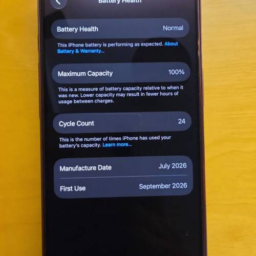iPhone 18 Pro Butgundy 256GB