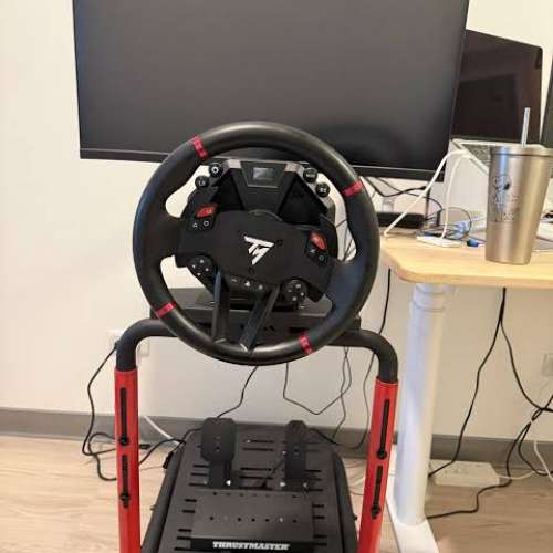 90%新Thrustmaster T598 直驅式方向盤 模擬賽車軚盤 (直接支援PS5/PS4/PC)