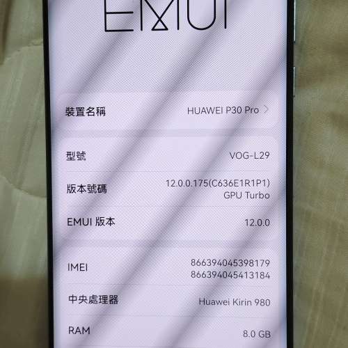 P30Pro 8+256天空之鏡5倍光學50潛望鏡原生googleplay