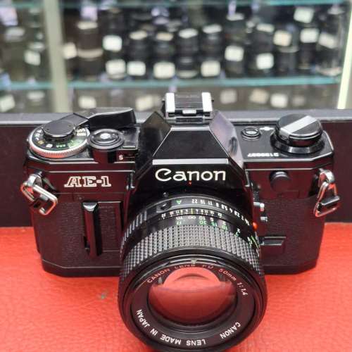 CANON AE-1 BLACK + FD 50MM F1.4 正常 靚仔