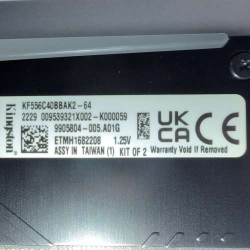 Kingston Fury Beast RGB DDR5 5600 64GB Kit (2x32GB)