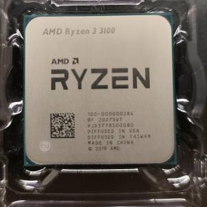 AMD Ryzen 3 3100 Zen2 4核8線 16MB Cache AM4 CPU