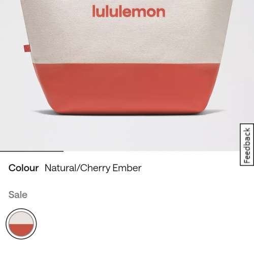 出售全新Lululemon帆布收納包