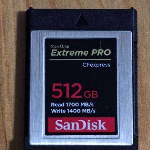 SanDisk Extreme PRO CFexpress 512GB 記憶卡 + 原裝讀咭器