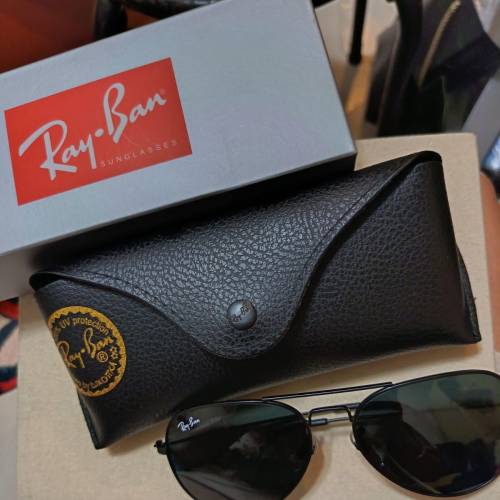 Ray Ban漸變藍/黑框黑 太陽眼鏡