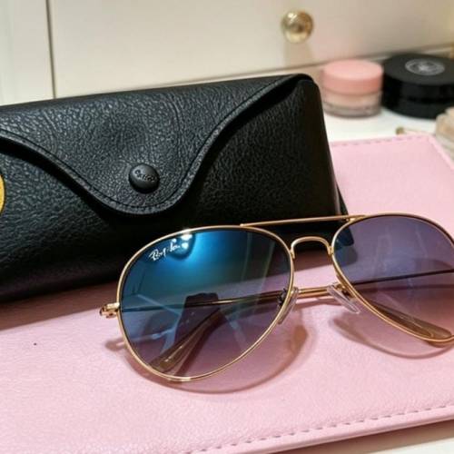Ray Ban漸變藍/黑框黑 太陽眼鏡