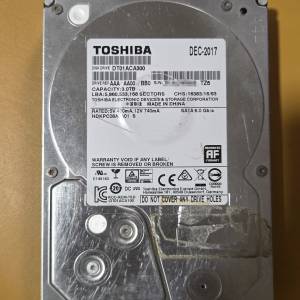 Toshiba 3TB harddisk DT01ACA300. 7200rpm