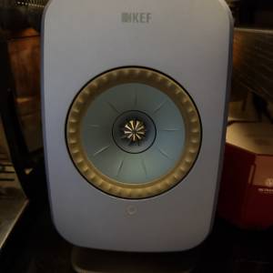 KEF 無線藍牙喇叭 LSX第一代(藍色)連黑色底座