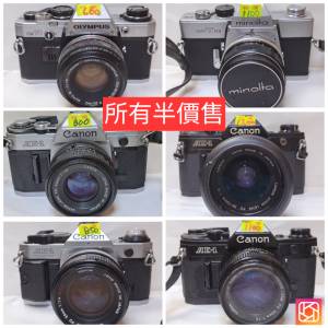 日本製造canon菲林相機及其他牌子