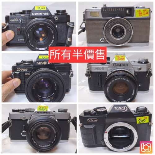 日本製造canon菲林相機及其他牌子