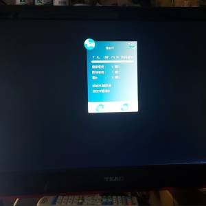 屯門良景輕鐵站交收, TEAC 24吋 數碼電視機 LED-2408 連火牛及OEM遙控 左邊角螢幕有...
