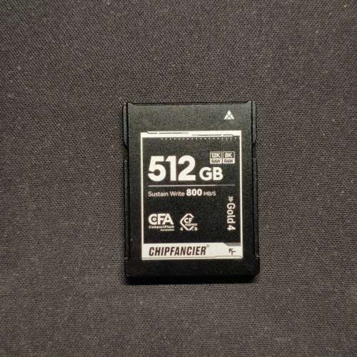 CHIPFANCIER CFExpress Type B 512GB 記憶卡