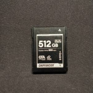 CHIPFANCIER CFExpress Type B 512GB 記憶卡