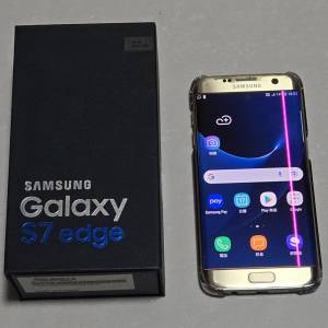 Samsung Galaxy S7 Edge Smart Phone 智能手機，正貨，金色。整體外觀良好，長期貼...