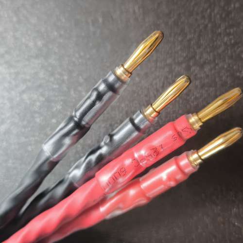 全新自家制DIY西電喇叭線 香蕉插/Y插 2.3m