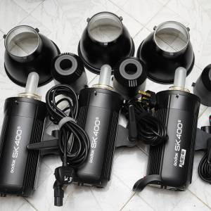 Godox 神牛 SK400II 影樓閃光燈 3支