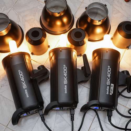 Godox 神牛 SK400II 影樓閃光燈 3支